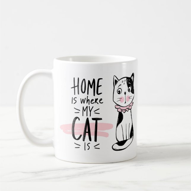 Taza De Café Amante de los Gatos  (Izquierda)