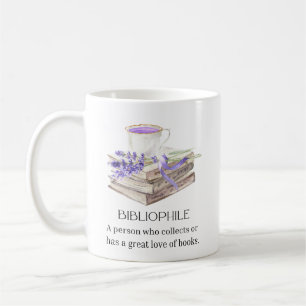 Taza De Café amante de los libros bibliófilos