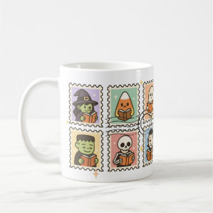 Taza De Café Amante de los libros Halloween