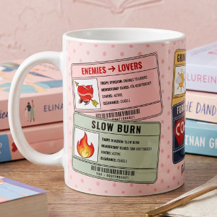Taza De Café Amante de los libros Romance divertido Dicho lecto
