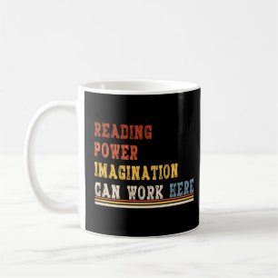 Taza De Café amante de los libros tee lectura poder imaginación