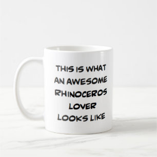 Taza De Café amante de los rinocerontes, increíble
