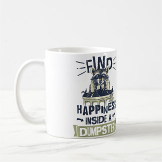 Taza De Café Amante de Mapaches Recogiendo Basura Buzceando en