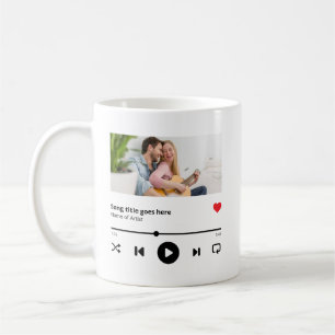 Taza De Café Amante de música de fotos de álbum de canciones pe