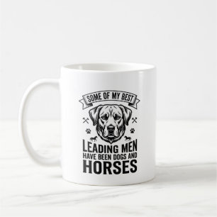 Taza De Café Amante de perros y caballos diseño vintage para ho