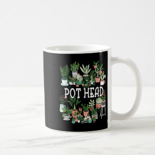 Taza De Café Amante De Plantas Y Jardener_ Pot Cabeza Suculento