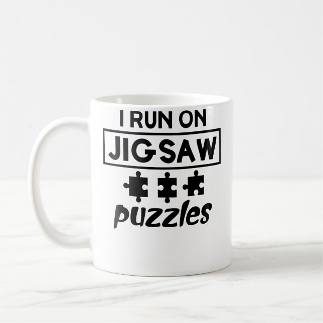 Taza De Café Amante de Rompecabezas Divertidos (Izquierda)
