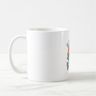 Taza De Café Amante de Tortugas Vintage Fácilmente Distraído po