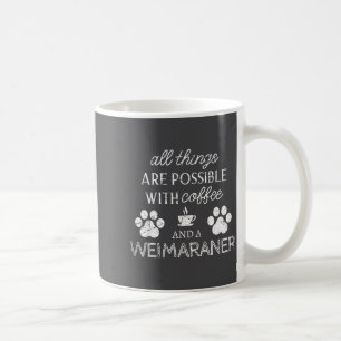 Taza De Café Amante de Weimaraner Café y cita de perro Garra de