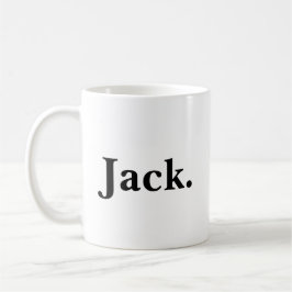 Taza De Café Amante del bourbon blanco y negro