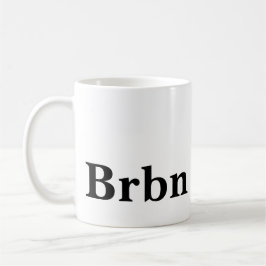 Taza De Café Amante del bourbon negro y blanco