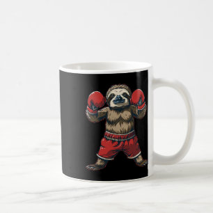 Taza De Café Amante del boxeo perezoso Guantes de boxeo Kickbox
