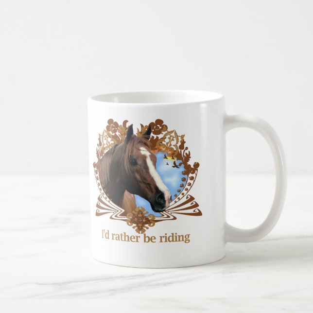 Taza De Café Amante del caballo (Derecha)