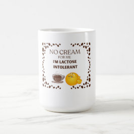 TAZA DE CAFÉ AMANTE DEL CAFÉ BLANCO DIVERTIDO, SIN CREMA CERÁMI