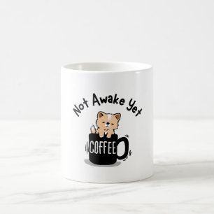 Taza De Café Amante del café no despierto aún