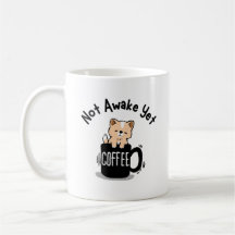 Amante del café no despierto aún