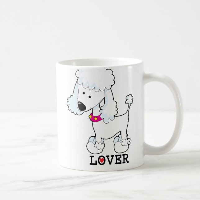 Taza De Café Amante del caniche (Derecha)