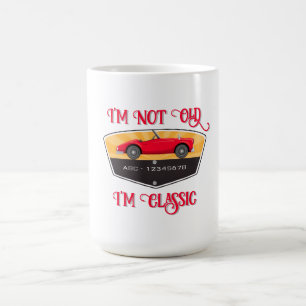 Taza De Café Amante del coche retro de vintage