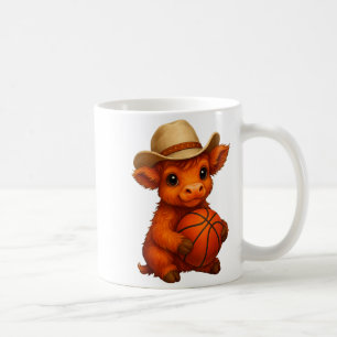 Taza De Café Amante del deporte de ternera de baloncesto de vac