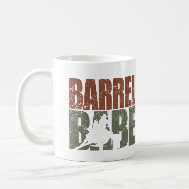 Taza De Café Amante del espectáculo de caballos Barrel (Izquierda)