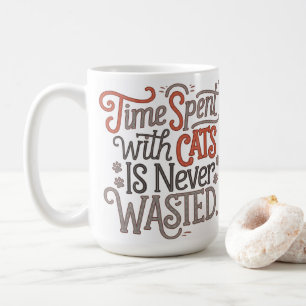Taza De Café Amante del gato del día de la madre