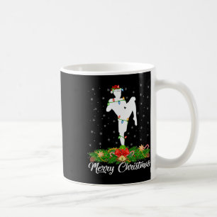 Taza De Café Amante del kickboxing sombrero de Santa a juego ki