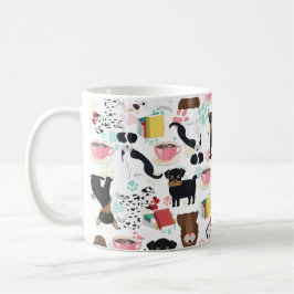 Taza De Café Amante del libro Cute Dog Lover