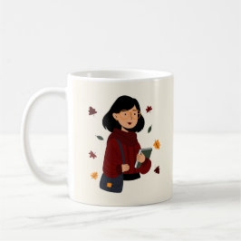 Taza De Café Amante del libro de otoño