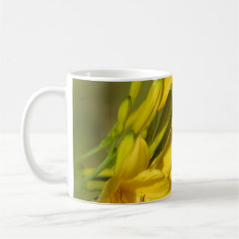 Taza De Café Amante del lirio - mariposa en Daylilies