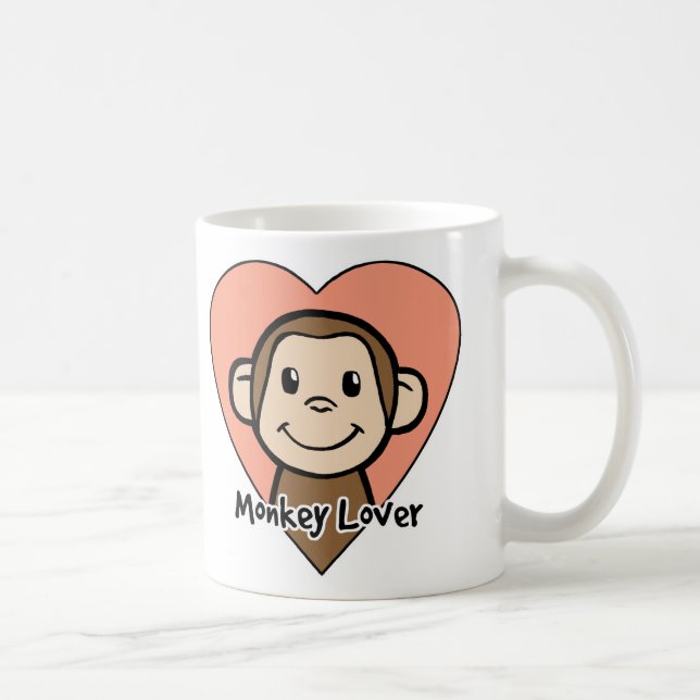 Taza De Café Amante del mono (Derecha)