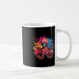 Taza De Café Amante del pulpo de boxeo criatura del mar océano