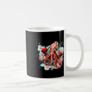Taza De Café Amante del pulpo de boxeo criatura del mar océano