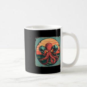 Taza De Café Amante del pulpo de boxeo criatura del mar océano 