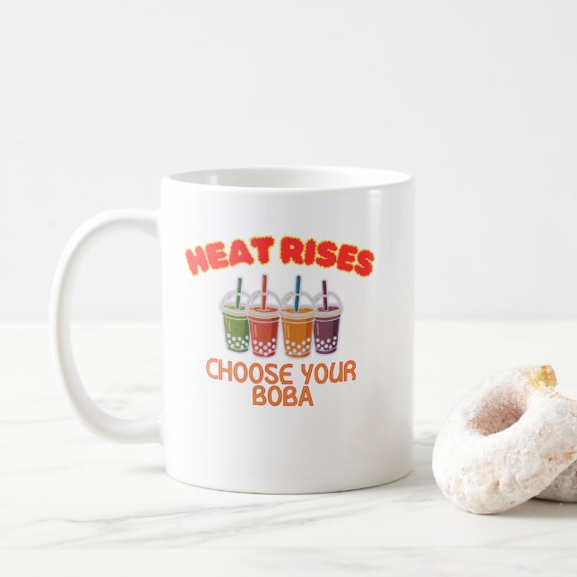 Taza De Café Amante del té de burbujas (Con donut)