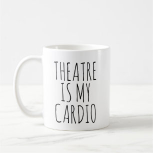 Taza De Café Amante del Teatro Humor de Artista Cita Divertida