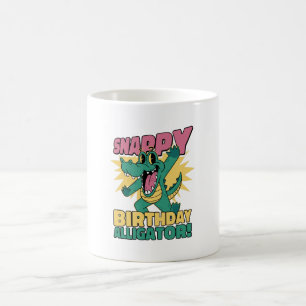 Taza De Café Amante Divertido de Cocodrilos y Caimán de Cumplea