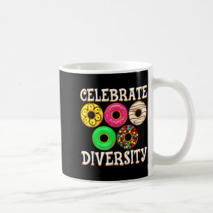 Taza De Café Amante divertido de la diversidad de donas día de 