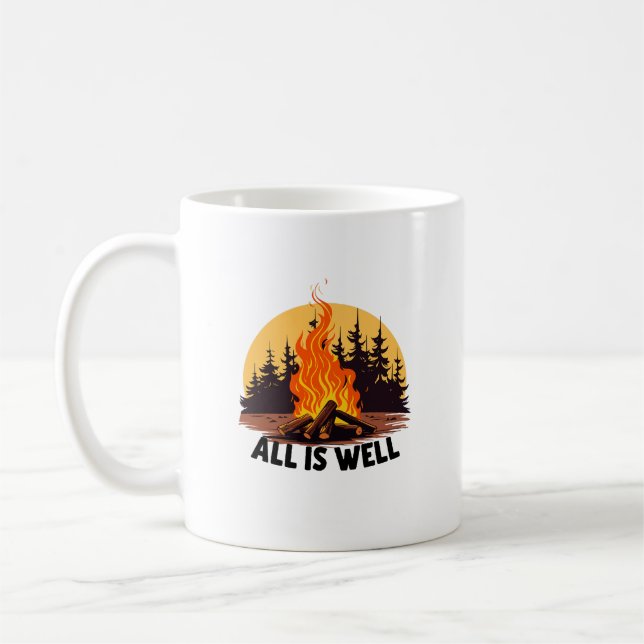 Taza De Café Amante natural de camping al aire libre (Izquierda)