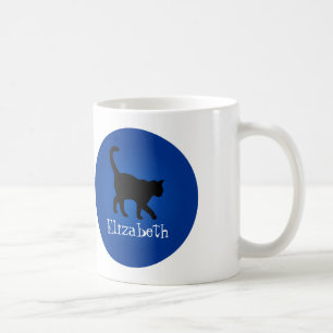 Taza De Café Amante negro del gato - Mi nombre