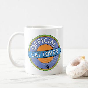 Taza De Café Amante Oficial de Gatos