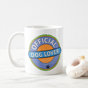 Taza De Café Amante Oficial de Perros   