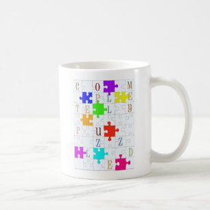 Taza De Café Amante "totalmente desconcertado" del rompecabezas