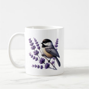 Taza De Café Amantes de aves carbonero lindo añaden monograma 