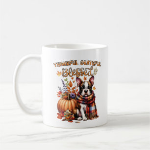 Taza De Café Amantes de Boston Terrier Otoño Calabaza