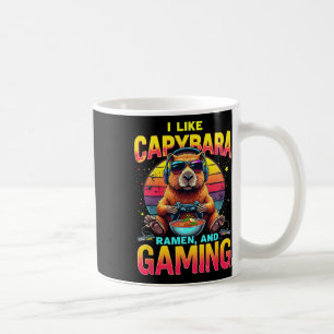 Taza De Café Amantes de juegos divertidos me gusta Capyra Ramen