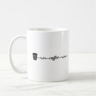 Taza De Café Amantes de la Cafetería Coffee Heartbeat
