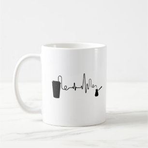 Taza De Café Amantes de la Cafetería Coffee Heartbeat