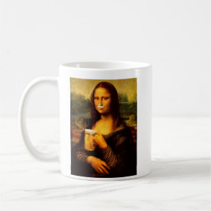 Taza De Café Amantes de la cerveza Mona Lisa