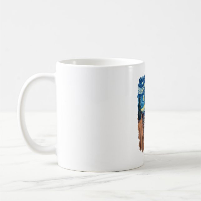 Taza De Café Amantes de la libélula artística (Izquierda)