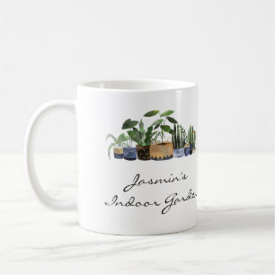 Taza De Café Amantes de las plantas verdes Personalizadas